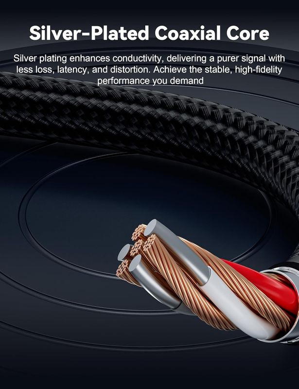 Prime Braided Thunderbolt 5 Cable (1m / 3.3ft) | Dual 8K & Triple 4K Displays | 120Gbps Speed & 240W Power | for MacBook Pro, Mac Studio/Mini, Pro Laptops/PC & Thunderbolt Workstations