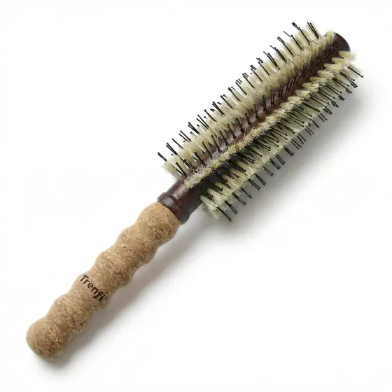 Large Round Brush for Blow Drying 2.75 Inch — Boar Bristle and Nylon Pin Barr…