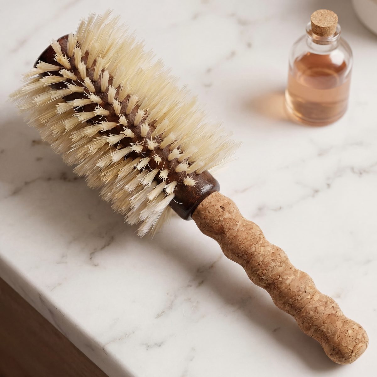S1 Cork Handle Round Brush